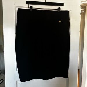 Calvin Klein Black Knee-Length Pencil Skirt